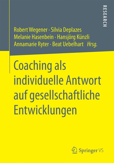 bokomslag Coaching als individuelle Antwort auf gesellschaftliche Entwicklungen