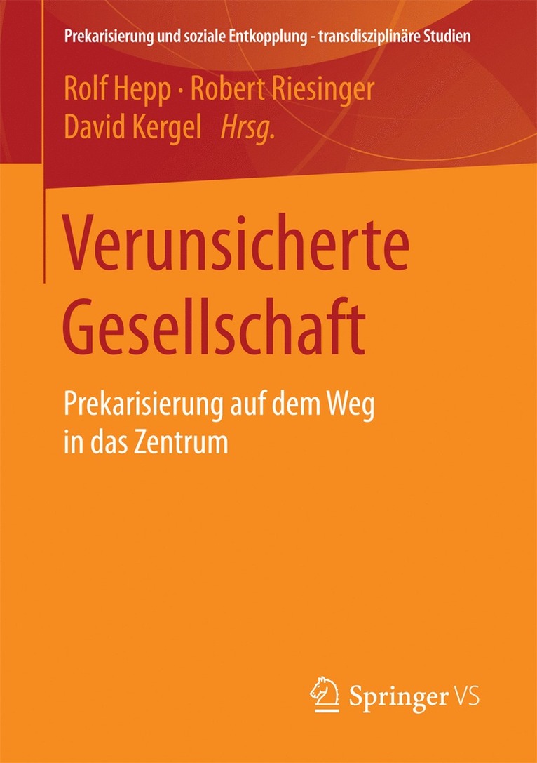 Rolf Hepp, Robert Riesinger, David Kergel - Verunsicherte Gesellschaft, Häftad