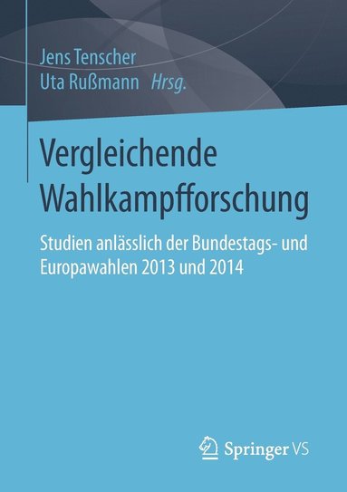 bokomslag Vergleichende Wahlkampfforschung