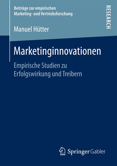 Manuel Hütter - Marketinginnovationen, Häftad