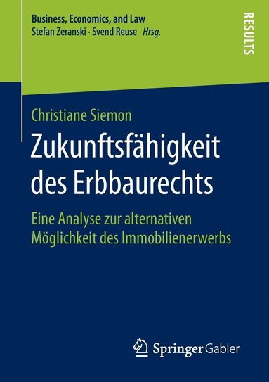 bokomslag Zukunftsfhigkeit des Erbbaurechts