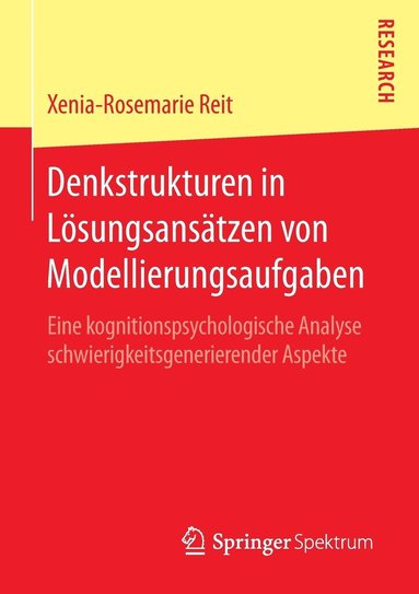 bokomslag Denkstrukturen in Lsungsanstzen von Modellierungsaufgaben