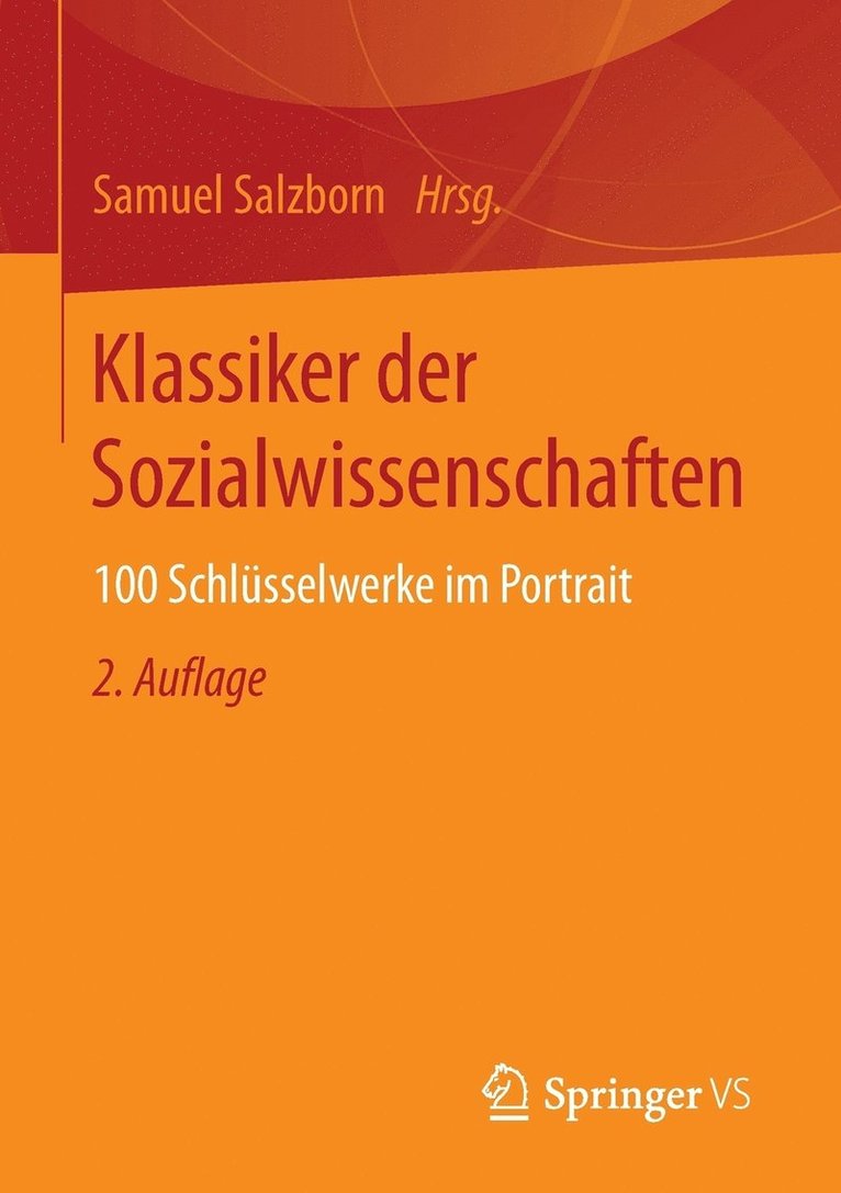 Samuel Salzborn - Klassiker Der Sozialwissenschaften: 100 Schlüsselwerke Im Portrait, Häftad