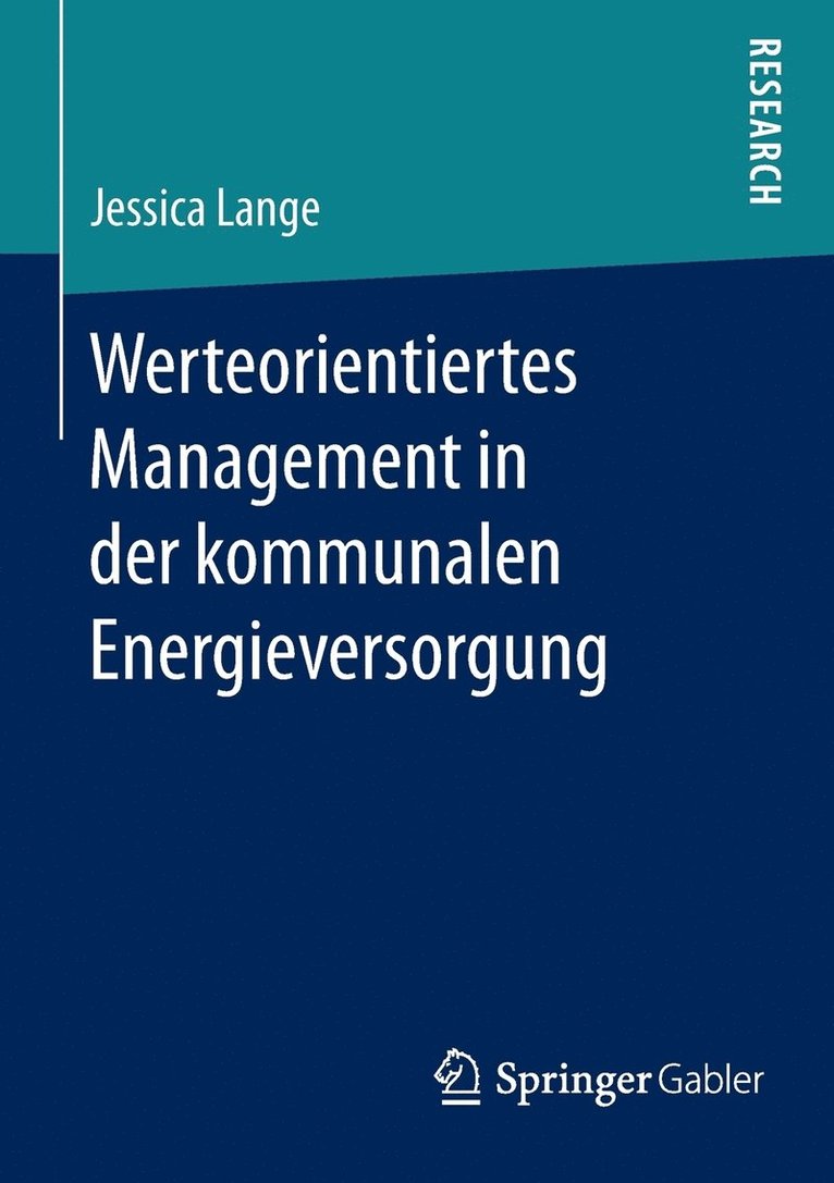 Jessica Lange - Werteorientiertes Management in der kommunalen Energieversorgung, Häftad