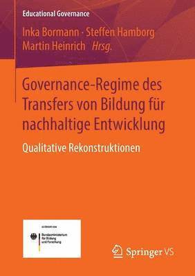 bokomslag Governance-Regime des Transfers von Bildung fr nachhaltige Entwicklung