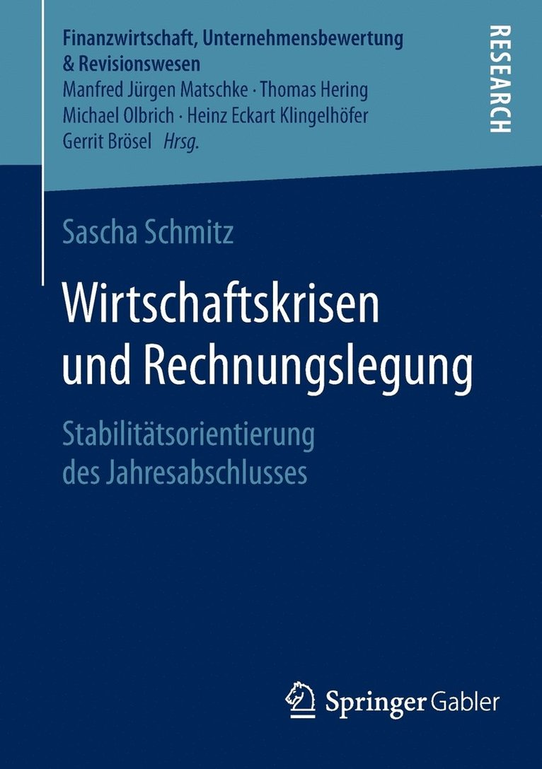 Wirtschaftskrisen und Rechnungslegung