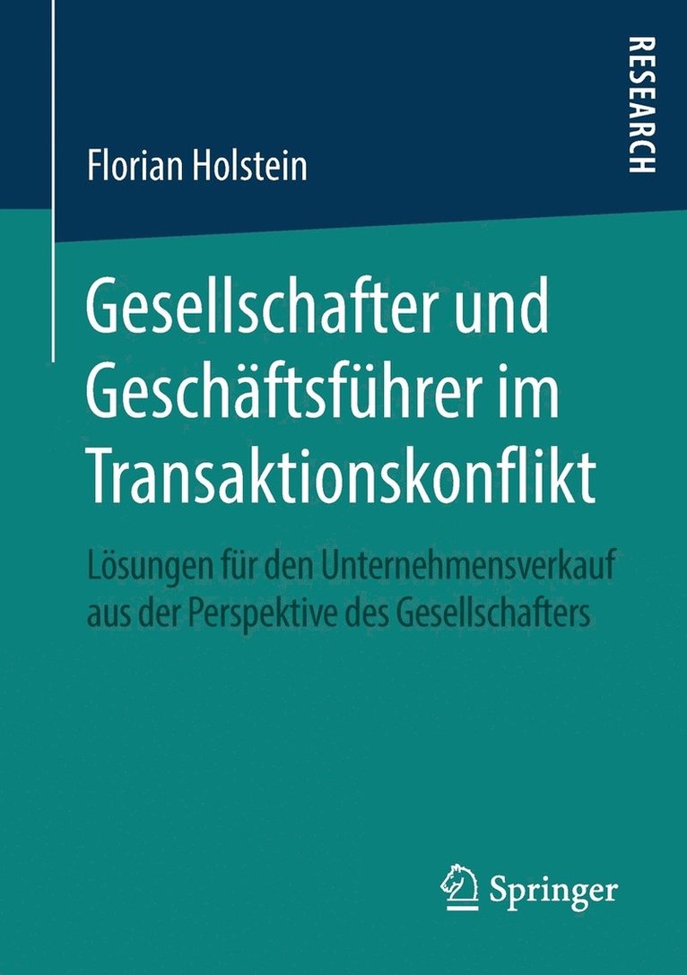 Gesellschafter und Geschftsfhrer im Transaktionskonflikt 1