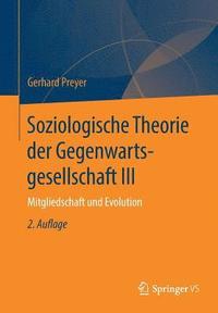 bokomslag Soziologische Theorie der Gegenwartsgesellschaft III