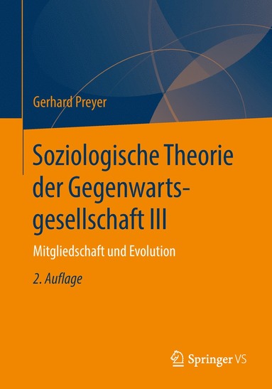 bokomslag Soziologische Theorie der Gegenwartsgesellschaft III