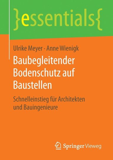 bokomslag Baubegleitender Bodenschutz auf Baustellen