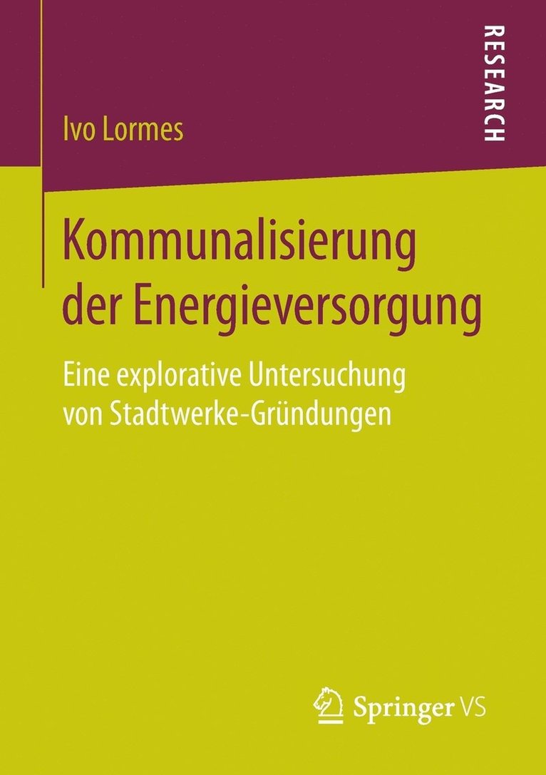 Kommunalisierung der Energieversorgung 1