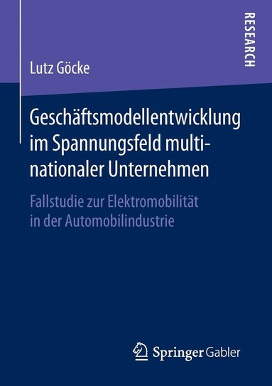 bokomslag Geschftsmodellentwicklung im Spannungsfeld multinationaler Unternehmen