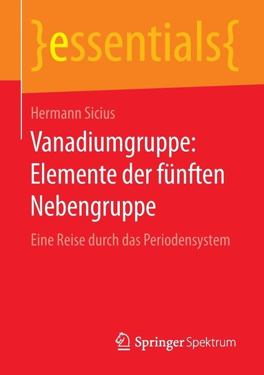 bokomslag Vanadiumgruppe: Elemente der fnften Nebengruppe