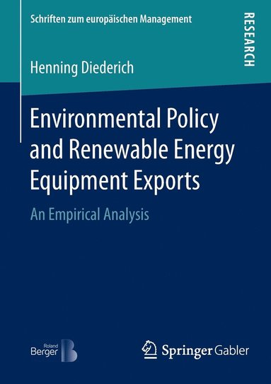 bokomslag Environmental Policy and Renewable Energy Equipment Exports