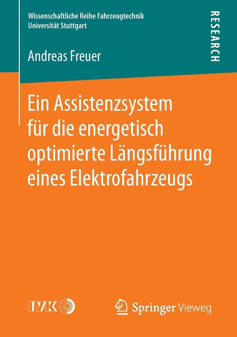 Ein Assistenzsystem fr die energetisch optimierte Lngsfhrung eines Elektrofahrzeugs 1