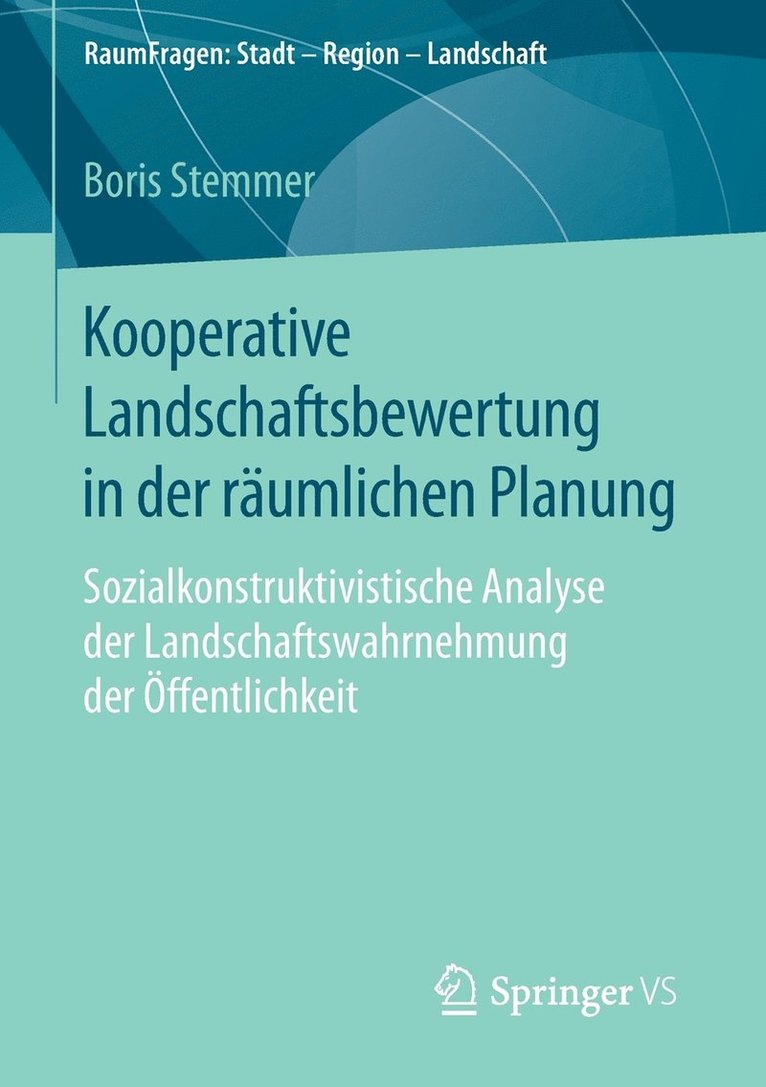 Boris Stemmer - Kooperative Landschaftsbewertung in der räumlichen Planung, Häftad