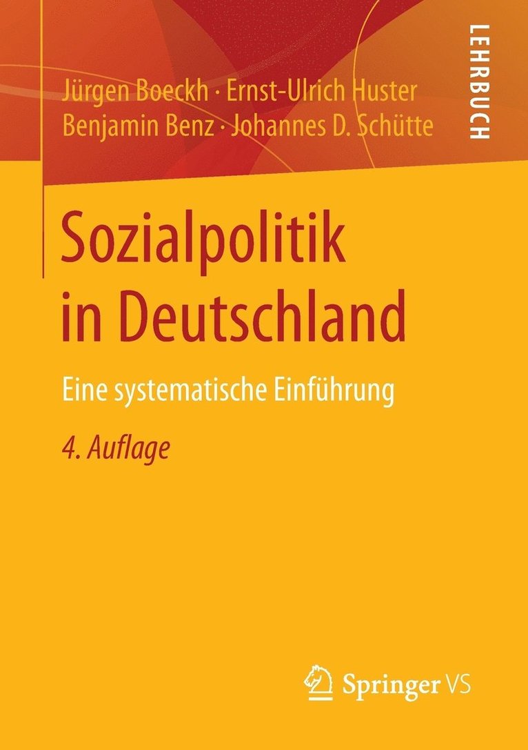 Sozialpolitik in Deutschland: Eine Systematische Einführung