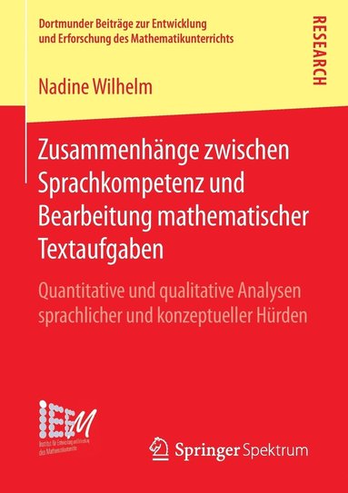bokomslag Zusammenhänge zwischen Sprachkompetenz und Bearbeitung mathematischer Textaufgaben