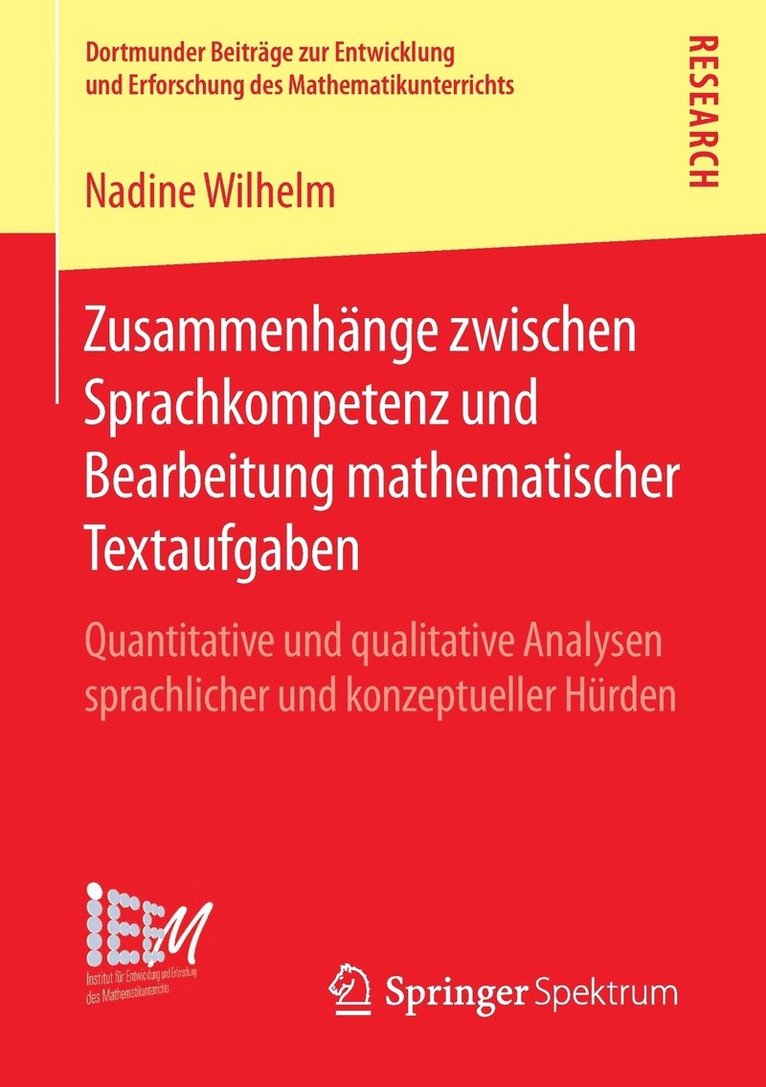 Nadine Wilhelm - Zusammenhänge zwischen Sprachkompetenz und Bearbeitung mathematischer Textaufgaben, Häftad