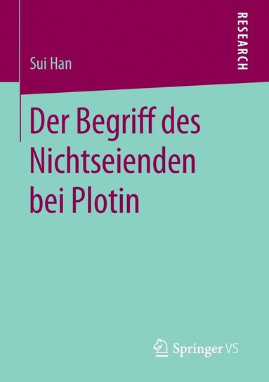 bokomslag Der Begriff des Nichtseienden bei Plotin