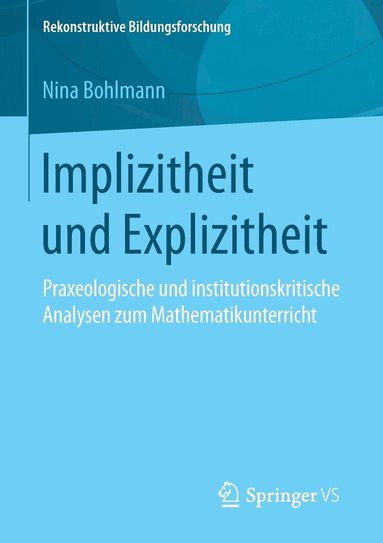 bokomslag Implizitheit und Explizitheit