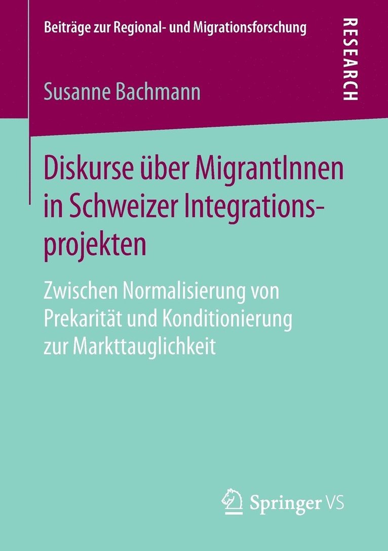 Diskurse ber MigrantInnen in Schweizer Integrationsprojekten 1
