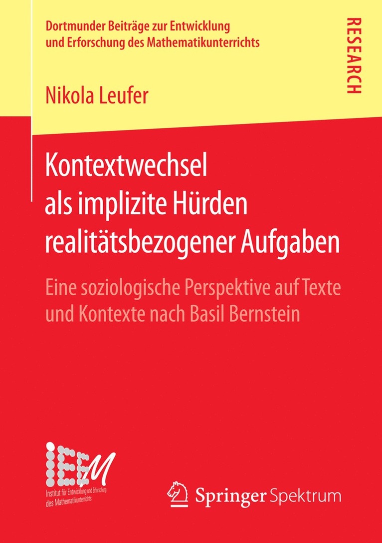 Kontextwechsel als implizite Hrden realittsbezogener Aufgaben 1