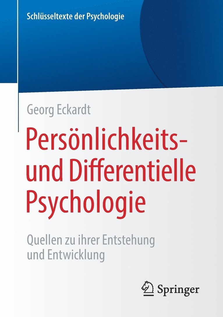 Persönlichkeits- und Differentielle Psychologie 1
