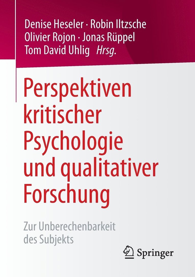 Perspektiven kritischer Psychologie und qualitativer Forschung 1