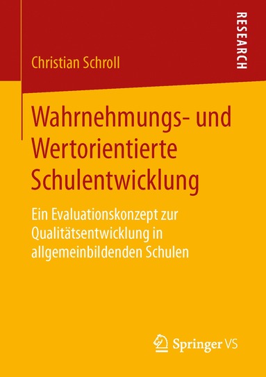 bokomslag Wahrnehmungs- und Wertorientierte Schulentwicklung