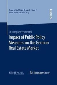 bokomslag Impact of Public Policy Measures on the German Real Estate Market