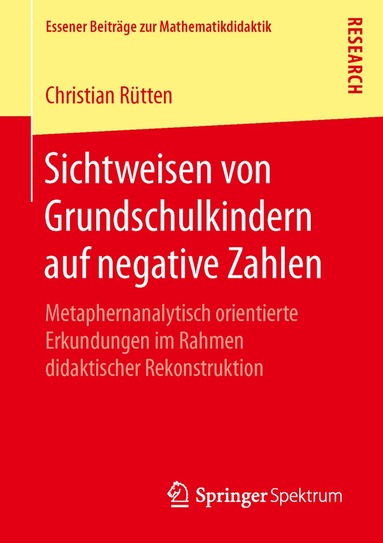 Christian Rütten - Sichtweisen von Grundschulkindern auf negative Zahlen, Häftad