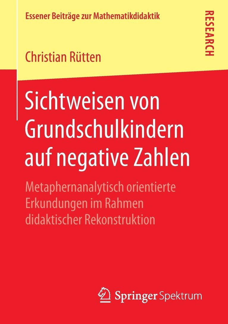 Christian Rütten - Sichtweisen von Grundschulkindern auf negative Zahlen, Häftad