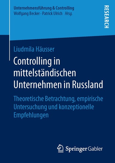 Liudmila Häusser - Controlling in mittelständischen Unternehmen in Russland, Häftad
