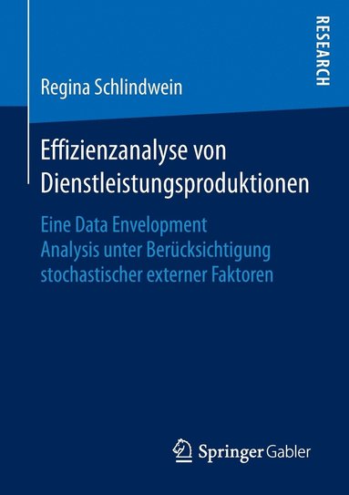 bokomslag Effizienzanalyse von Dienstleistungsproduktionen