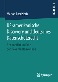 bokomslag US-amerikanische Discovery und deutsches Datenschutzrecht