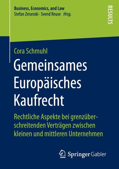 bokomslag Gemeinsames Europisches Kaufrecht