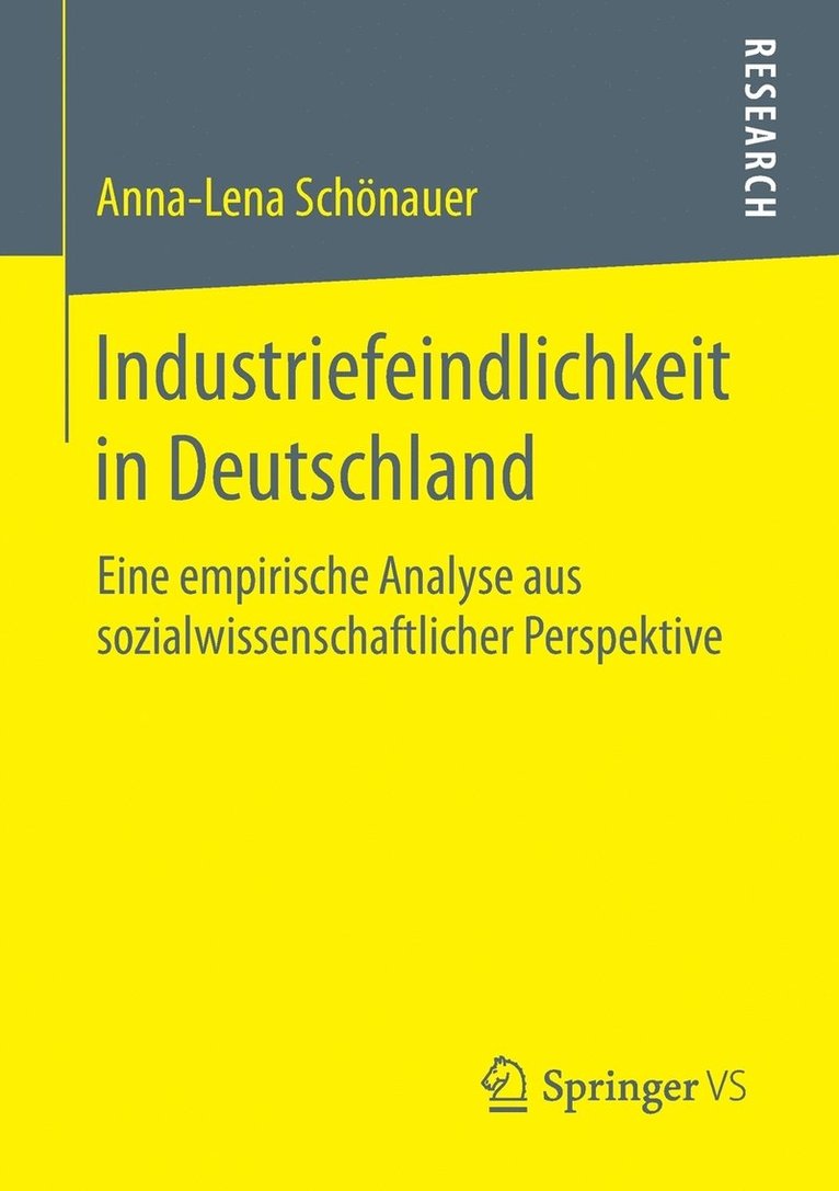 Anna-Lena Schönauer, Anna-Lena Schonauer - Industriefeindlichkeit in Deutschland, Häftad