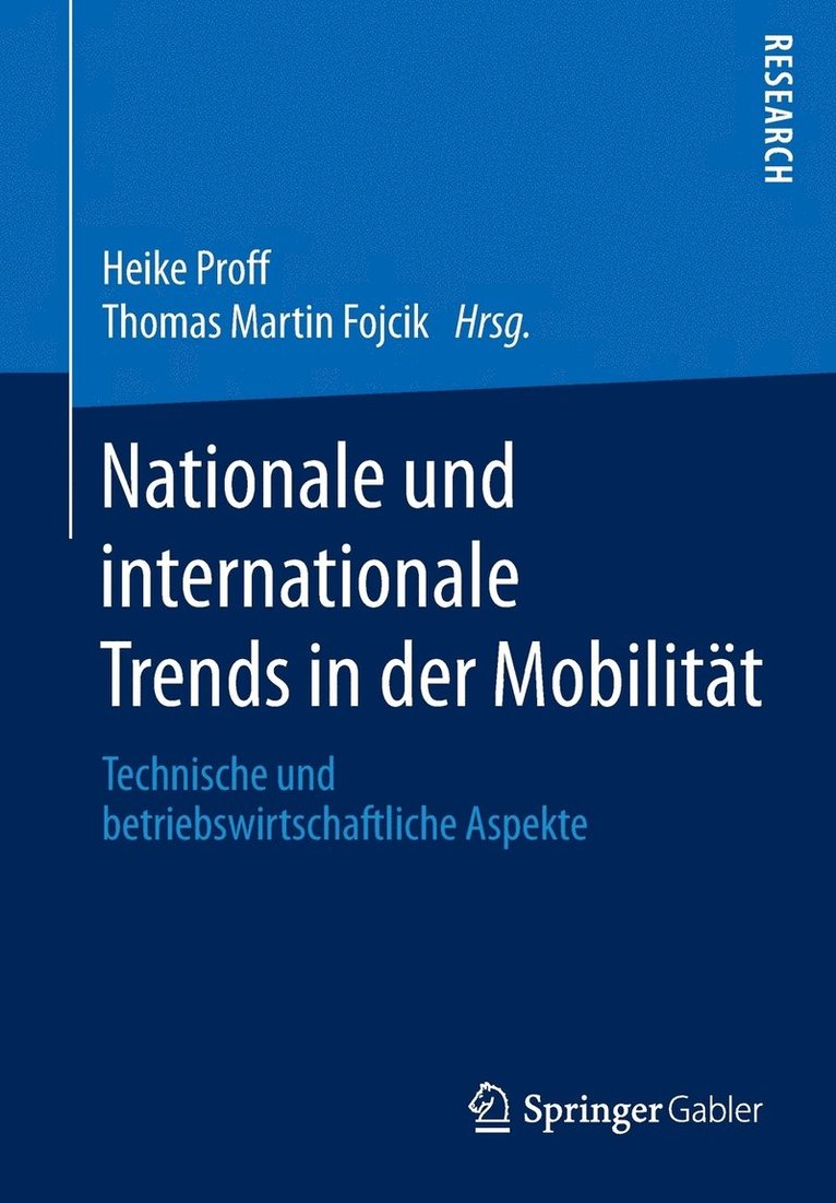 Nationale und internationale Trends in der Mobilitt 1