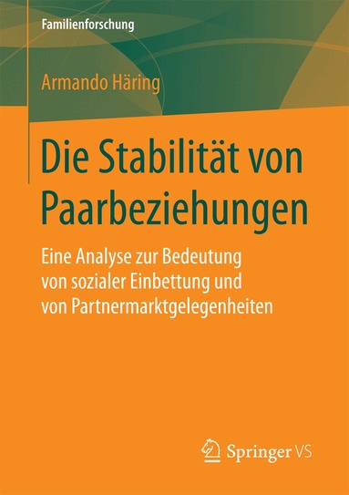 Armando Häring - Die Stabilität von Paarbeziehungen, Häftad