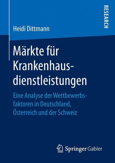 bokomslag Märkte für Krankenhausdienstleistungen