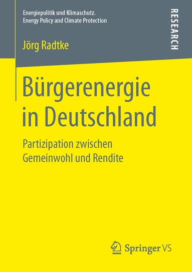 Jörg Radtke - Bürgerenergie in Deutschland, Häftad