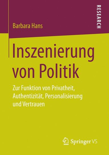 bokomslag Inszenierung von Politik