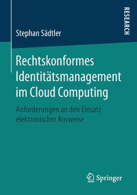 bokomslag Rechtskonformes Identittsmanagement im Cloud Computing