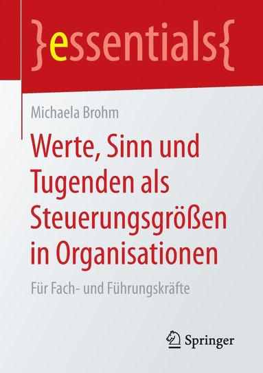 bokomslag Werte, Sinn und Tugenden als Steuerungsgren in Organisationen