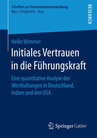 Heike Wimmer - Initiales Vertrauen in die Führungskraft, Häftad