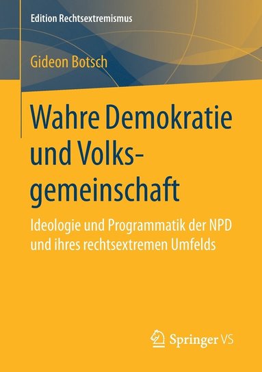 bokomslag Wahre Demokratie und Volksgemeinschaft