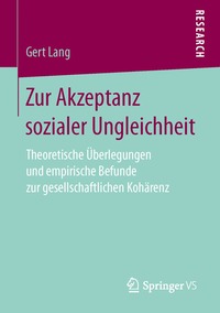 bokomslag Zur Akzeptanz sozialer Ungleichheit