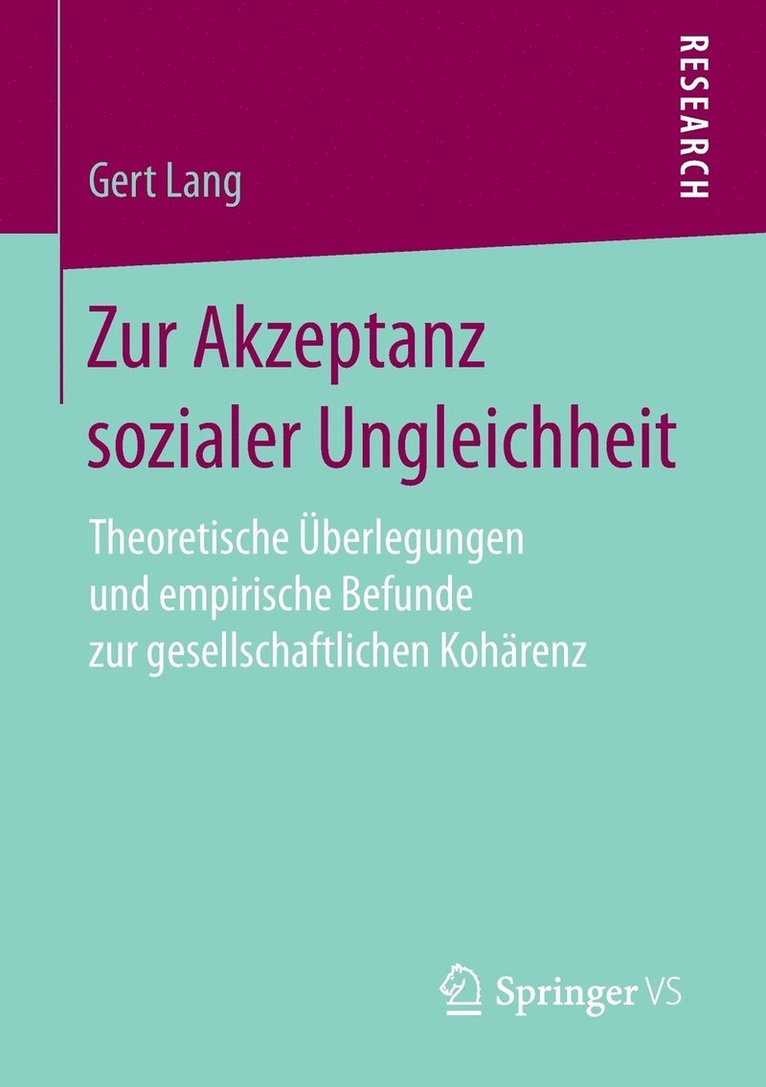 Zur Akzeptanz sozialer Ungleichheit 1