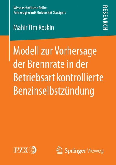 bokomslag Modell zur Vorhersage der Brennrate in der Betriebsart kontrollierte Benzinselbstzndung